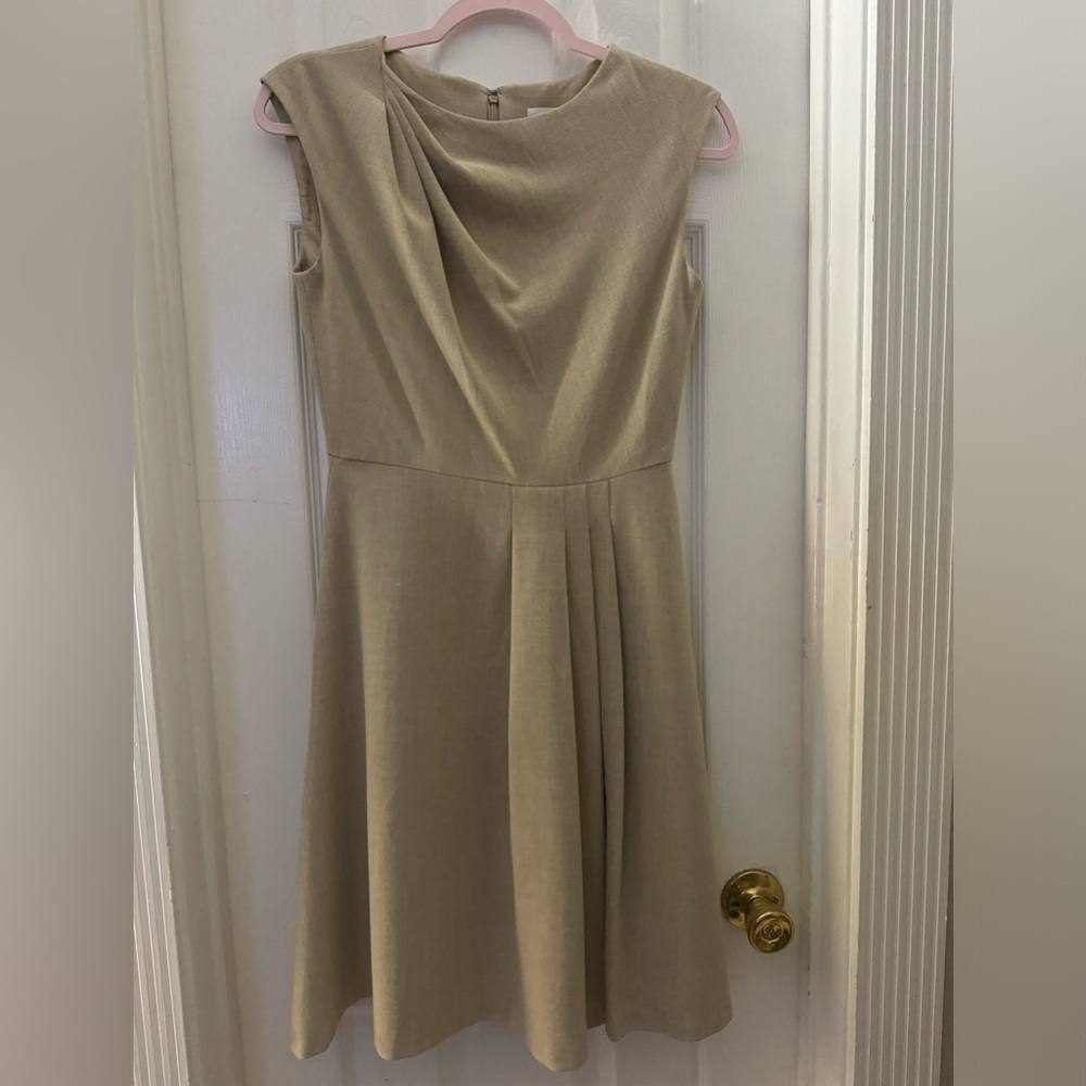 Calvin Klein Womens Khaki Mini Dress. Minor Discoloration (not a stain). Size 2